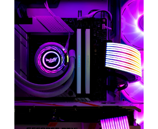  СВО Valkyrie Jarn 280 ARGB White (HW C280W) / 2x140mm ARGB fans, 500-1850RPM, 105CFM, 32dBA, 300W TDP 