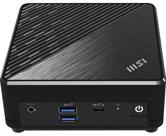  Неттоп MSI Cubi N ADL-030XRU (9S6-B0A911-099) slim N200 (1) 8Gb SSD256Gb UHDG noOS 2xGbitEth WiFi BT 65W черный 