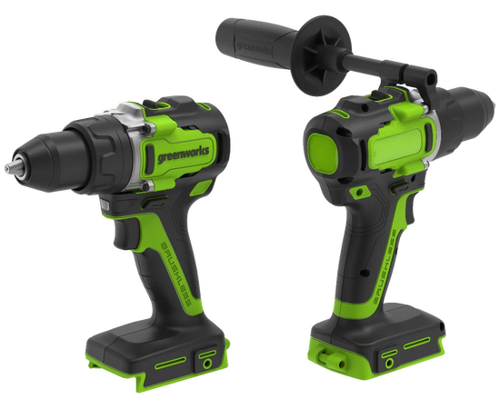  Дрель-шуруповерт аккумуляторная GreenWorks GD24DD90 (3707507) , 24V без АКБ и ЗУ 