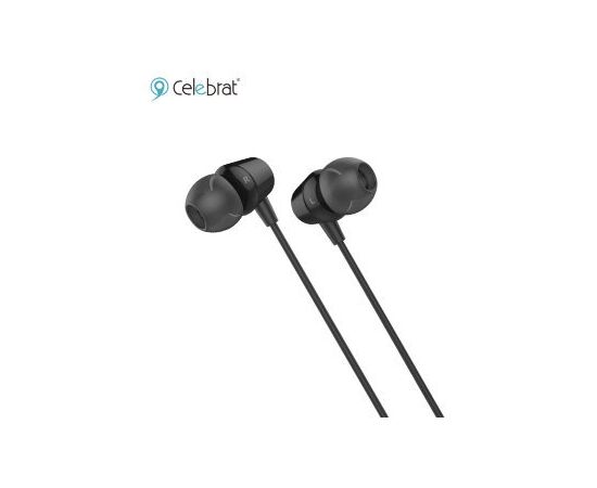  Наушники проводные Celebrat G4 STEREO SOUND EARPHONES, черный 