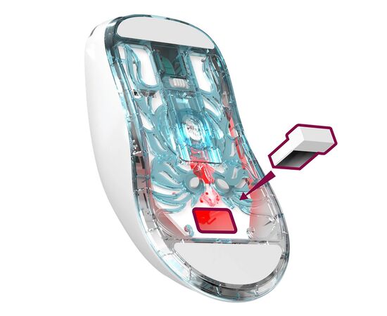  Мышь оптическая беспроводная Defender Fame GM-516 10000dpi, игровая (white) (237337) 
