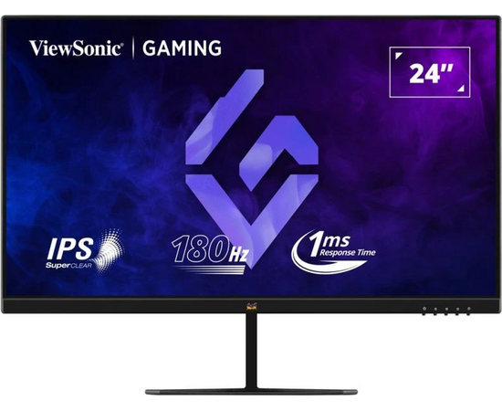  Монитор ViewSonic VX2479-HD-PRO черный IPS LED 1ms 16:9 HDMI матовая 1000:1 250cd 178гр/178гр 1920x1080 180Hz DP FHD 5.2кг 