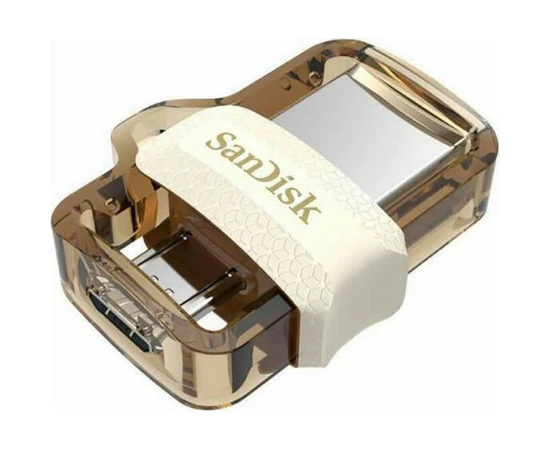  USB-флешка SanDisk SDDD3-064G-G46GW Ultra Android Dual Drive 64GB OTG, m3.0/USB 3.0, White-Gold 
