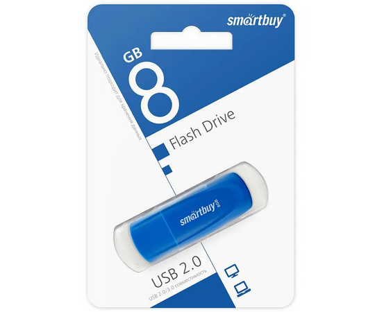  USB-флешка SMARTBUY Scout (SB008GB2SCB) UFD 2.0 008GB Blue 