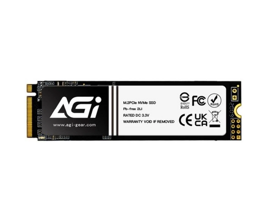  SSD AGI AI828 AGI2T0G44AI828 2ТБ, M.2 2280, PCIe 4.0 x4, NVMe, M.2 