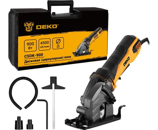  Пила циркулярная Deko CSDK-900 (085-1154) 900Вт (ручная) D диска. 85мм 