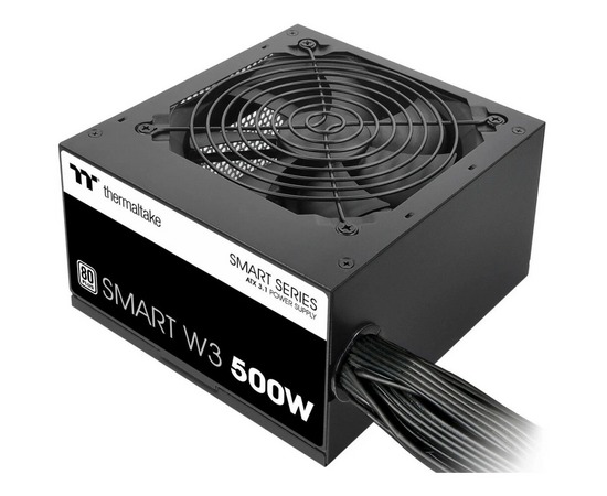  Блок питания Thermaltake Smart W3 500 (PS-SPW-0500NNFAWE-1) /Non Modular/Non Light/Full Range/Analog/80 Plus/EU/Non JP CAP 