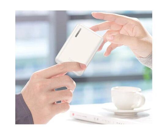  Аккумулятор внешний HOCO J115 Journey, 5000mAh, пластик, алюминий, 2 USB выхода, 2.0А, цвет: белый (1/94) 