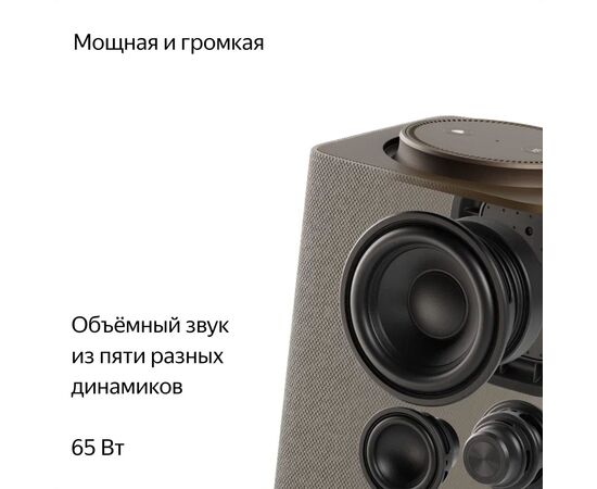  Умная колонка Яндекс.Станция Макс с Zigbee YNDX-00053 (YNDX-00053E) с Алисой +пульт Бежевый/beige 