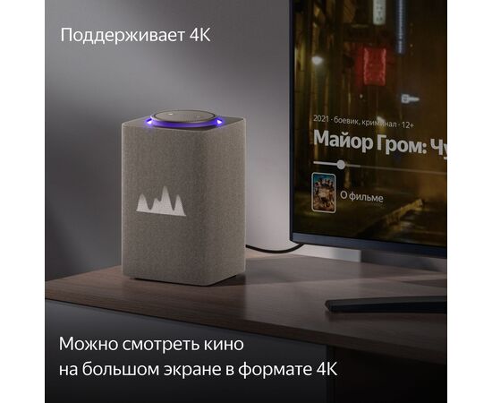  Умная колонка Яндекс.Станция Макс с Zigbee YNDX-00053 (YNDX-00053E) с Алисой +пульт Бежевый/beige 