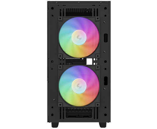  Корпус Deepcool CH360 black (R-CH360-BKAPE3-G-1) MiniTower (mATX, без БП, ARGB, USB3.2 Type-A + USB3.2 Type-C) 