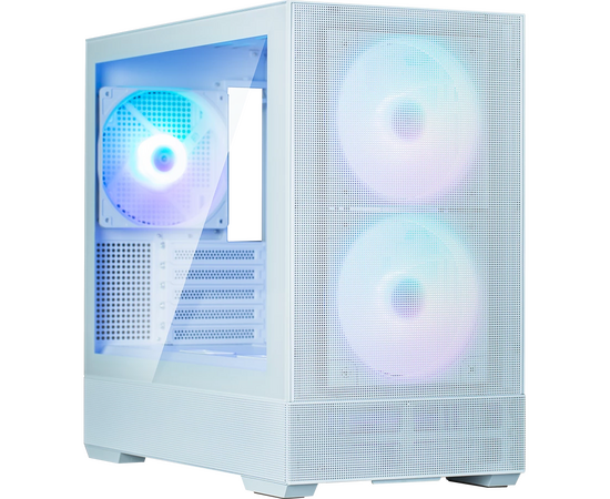  Корпус ZALMAN P30 Air, mATX, White, Window, 2xCombo (3.5'' or 2.5''), 3x2.5", 1xUSB Type-C, 1xUSB3.0, Front 2x140mm ARGB, Rear 1x140mm ARGB 