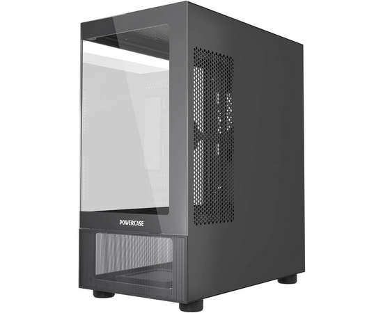  Корпус Powercase Vision Micro M2 (CVMBM2-L0), Tempered Glass, чёрный, mATX 