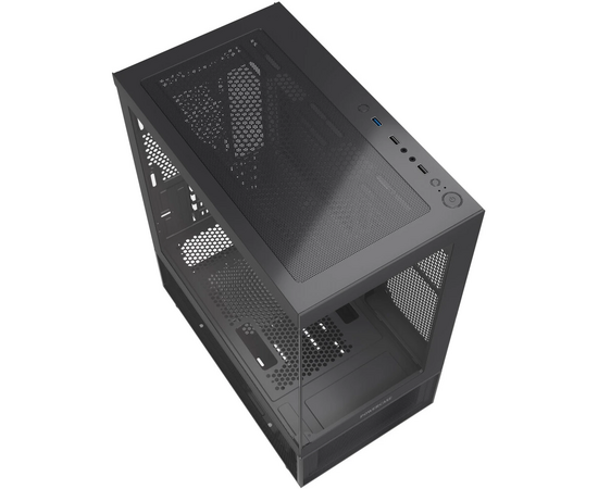  Корпус Powercase Vision Micro M2 (CVMBM2-L0), Tempered Glass, чёрный, mATX 