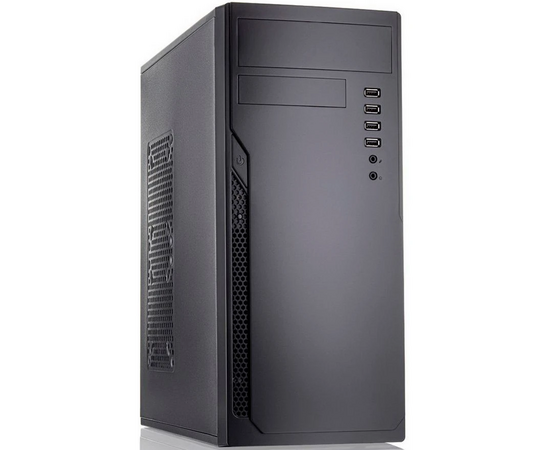  Корпус Foxline FL-301-FZ450-RW ATX case, black, w/PSU 8cm 450 Ватт, w/4xUSB2.0, w/o FAN, w/DVD-RW, w/C13-C14 cable 1.5m 