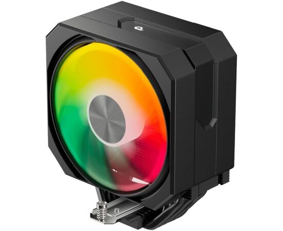  Кулер upHere UP1KC6C Black ARGB / 6HPx6mm, 250W TDP, single tower, 1x120mm ARGB fan, 600-1650RPM, 68 CFM, 25dBA / UP1KC6C 