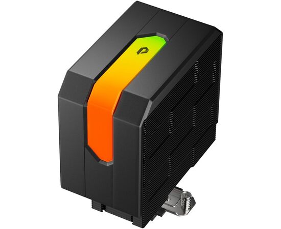  Кулер upHere UP1KC6C Black ARGB / 6HPx6mm, 250W TDP, single tower, 1x120mm ARGB fan, 600-1650RPM, 68 CFM, 25dBA / UP1KC6C 